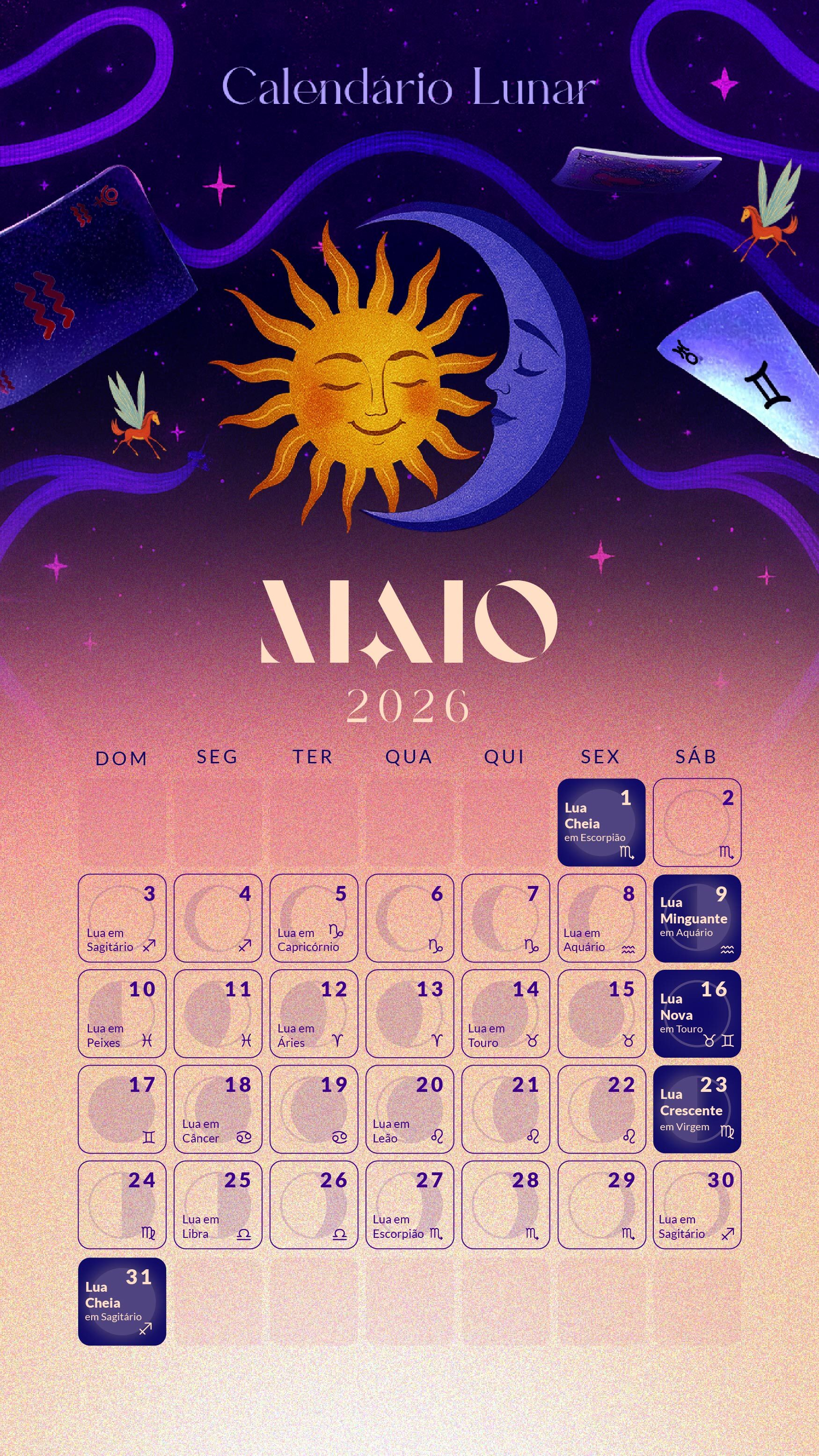 Calendário Lunar 2026