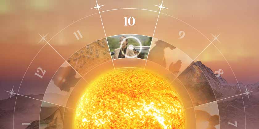 Sol na casa 10