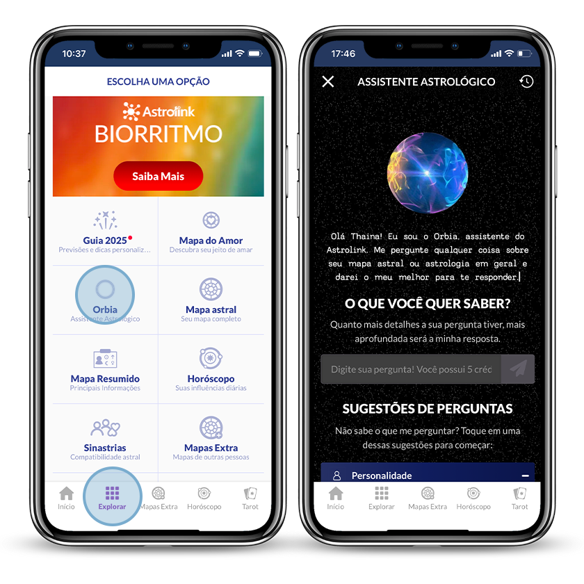 como acessar o Orbia, inteligência artificial do AStrolink